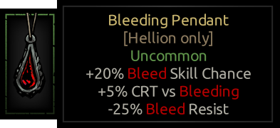 Bleeding Pendant
