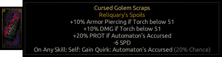 Cursed Golem Scraps