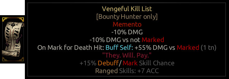 Vengeful Kill List