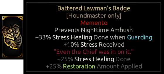 Battered Lawman's Badge